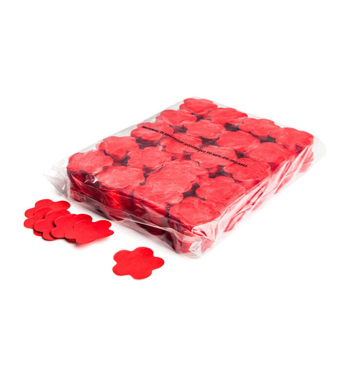 TCM FX - Lassú esésű Konfetti Virágok Ø 55mm - Red - 1 kg